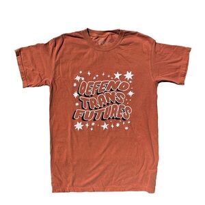 Defend Trans Futures 🏳️‍⚧️ graphic t-shirt by Transfigure Print Co x Ash & Chess